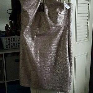 Gold cocktail dress